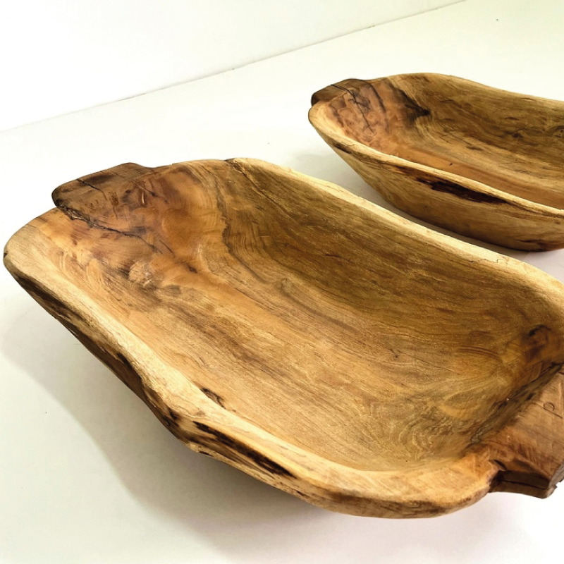 Fuente madera con asas - Imagen 2